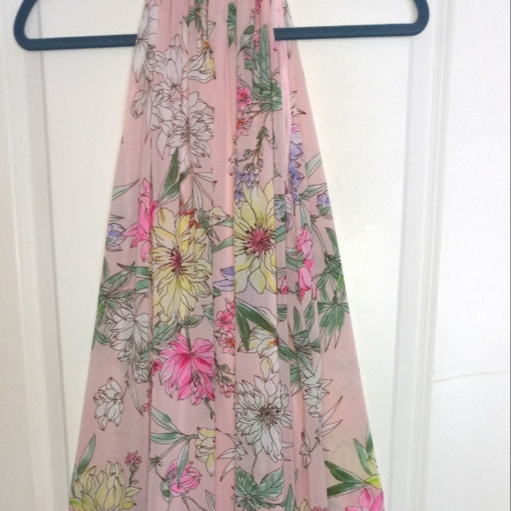 Women's H&M Pink Floral Flowy Dress